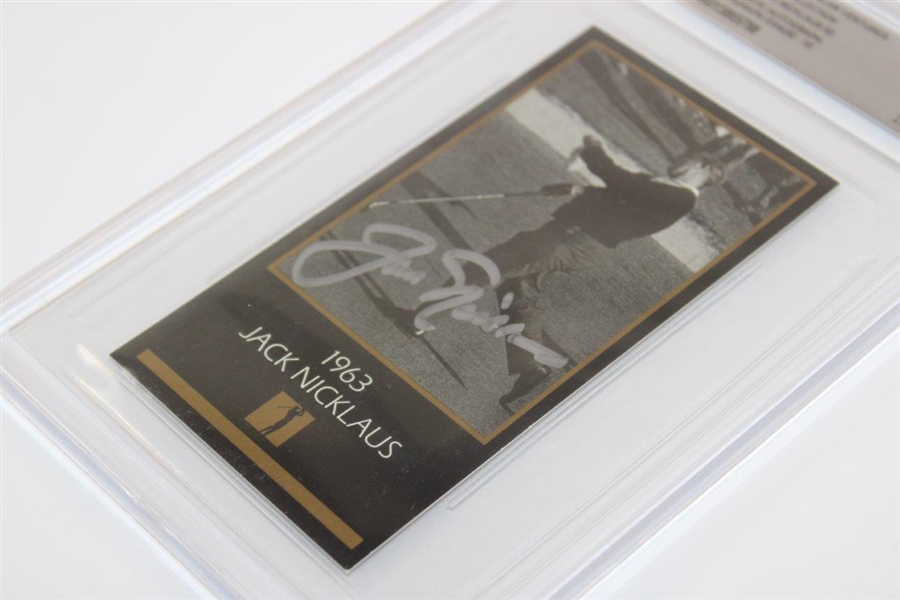 Jack Nicklaus Signed 1997-98 GSV Masters Collection '1963' Jack Nicklaus Card - Beckett Authentic