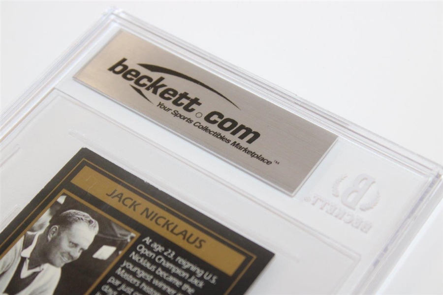 Jack Nicklaus Signed 1997-98 GSV Masters Collection '1963' Jack Nicklaus Card - Beckett Authentic
