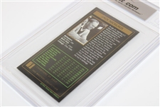 Jack Nicklaus Signed 1997-98 GSV Masters Collection '1963' Jack Nicklaus Card - Beckett Authentic