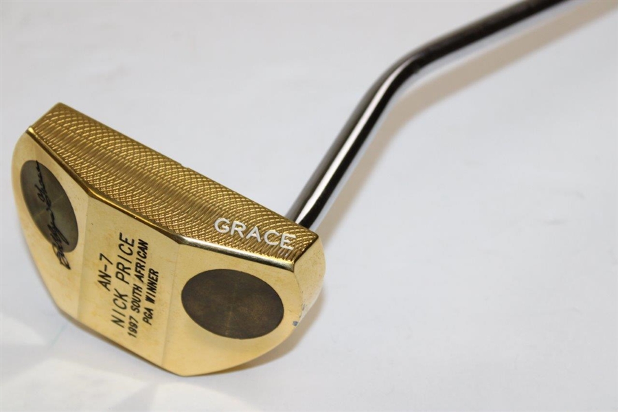 Nick Price 1997 South African PGA Winner Bobby Grace AN-7 Gold Plated Putter