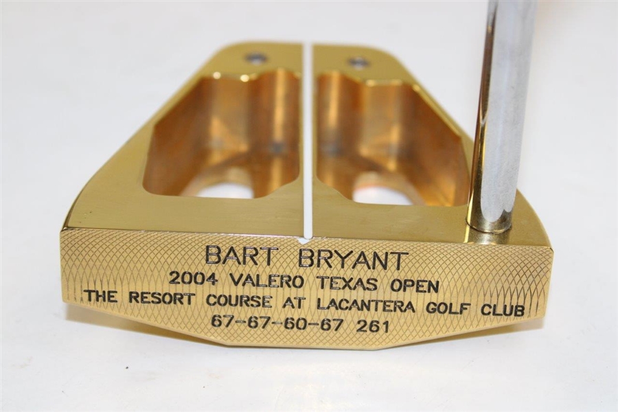 Bart Bryant 2004 Valero Texas Open The Resort Course Winner MacGregor Gold Plated Putter