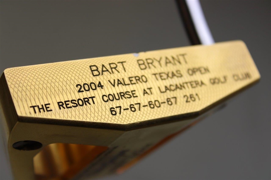 Bart Bryant 2004 Valero Texas Open The Resort Course Winner MacGregor Gold Plated Putter