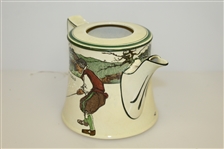 Royal Doulton Golf Themed Tea Pot - Circa 1915