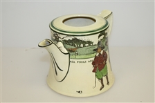 Royal Doulton Golf Themed Tea Pot - Circa 1915