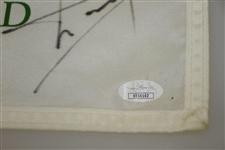 Jim Furyk & Luke Donald Signed Western Open Flag JSA #EE56162
