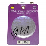 Vijay Singh Signed 2000 Masters Series Badge #R10750 JSA #EE81472