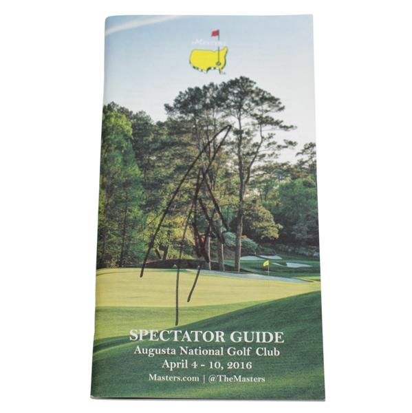 Danny Willett Signed 2016 Masters Tournament Spectator Guide JSA #DD12964