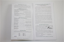 Danny Willett Signed 2016 Masters Tournament Spectator Guide JSA #DD12964
