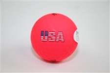 Justin Thomas Signed Pink USA Logo Golf Ball JSA #V16576