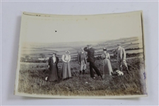 Three Victorian Era Dressed Golfers Photos Circa 1890's