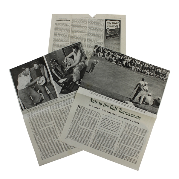 1947 The Saturday Evening Post "Nuts to the Golf Tournaments" Articles - August 16th