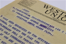 1948 Western Union Invite to Ed Furgol to Play Cavalier Specialists Golf Tournament - March 2nd