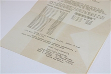 Ed Furgol's 1951 Private Invitation to Play the Greenbrier Open & Annual Amateur -  May 10th-May 13th