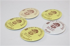 Sam Snead's 'The 1st Gathering' Sam Snead 1983 Honoree Badges - Club Member & Player