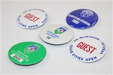Sam Snead's JC Penney, Ed McMahon & Senior Classic Guest & Sponsor Badges