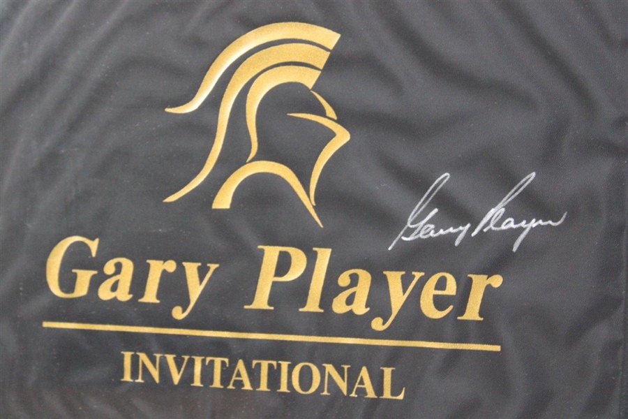 Gary Player Signed 2005 'Gary Player Invitational' Flag - Framed JSA ALOA