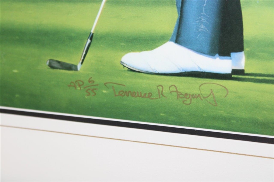 Gary Player Signed Ltd Ed AP 6/55 Poster - Framed JSA ALOA