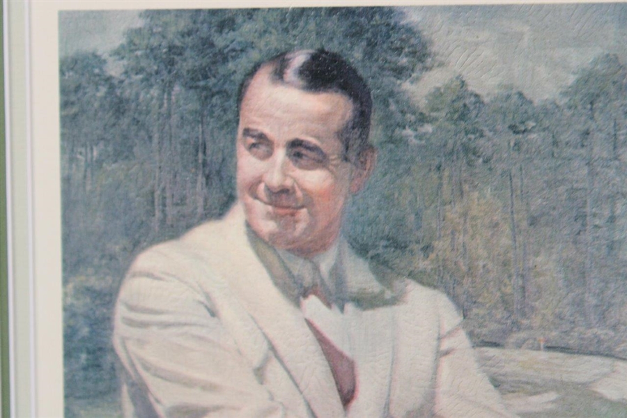 Gene Sarazen Signed Replica Art Print Display - Framed JSA ALOA