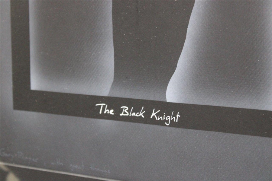 The Black Knight' For Gary Player with Great Thanks Art by Yues Cedric - 2004 - Framed