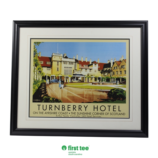 Turnberry Hotel on the Ayrshire Coast Claude/Buckle Display Poster - Framed