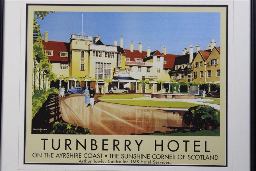 Turnberry Hotel on the Ayrshire Coast Claude/Buckle Display Poster - Framed
