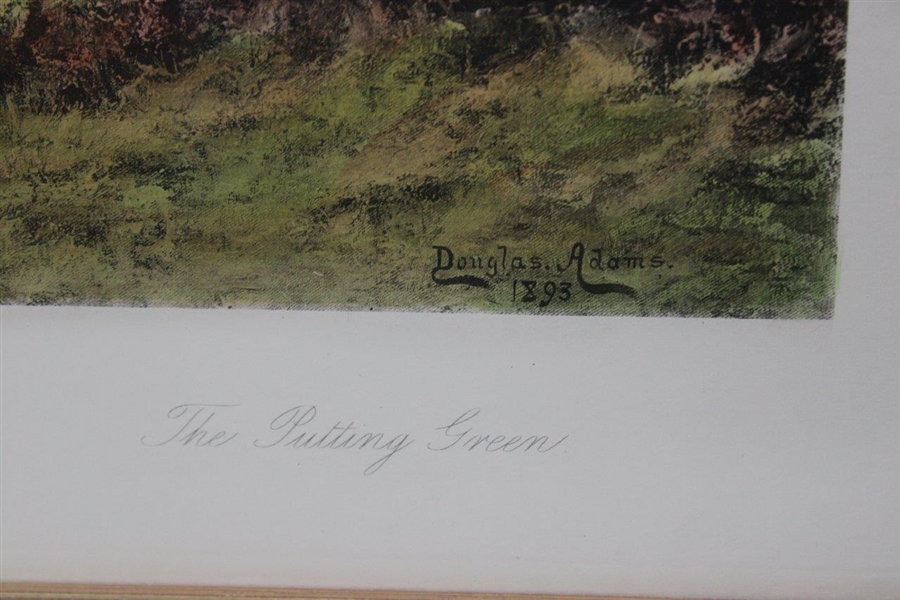 The Putting Green' Douglas Adams 1893 Display Print - Framed