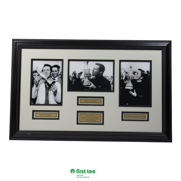 Gary Player 'Only Man to Win the Open Championship in Three Different Decades' Display - Framed