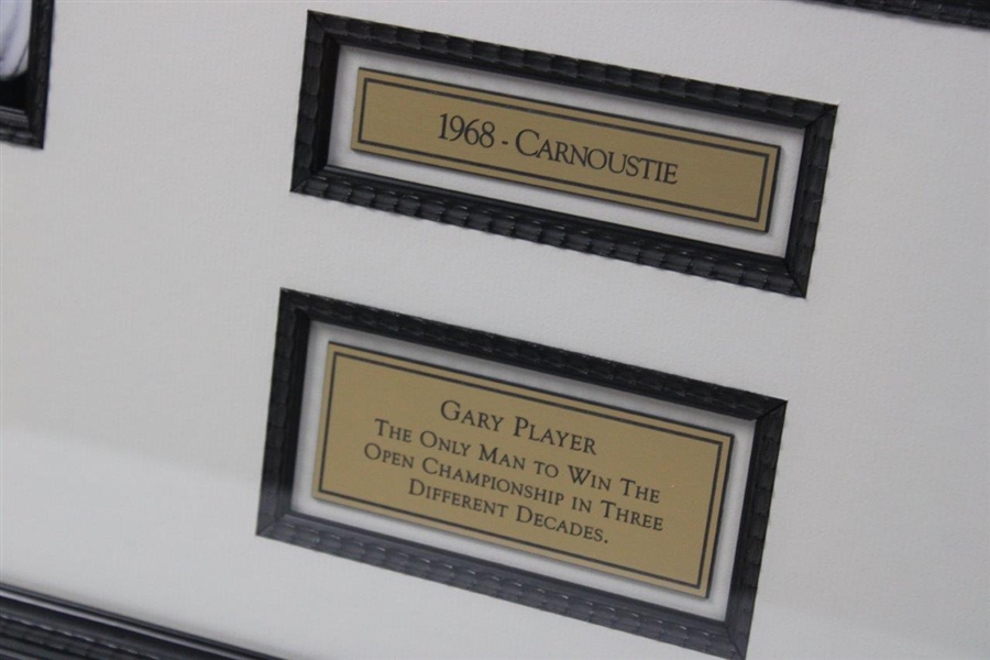 Gary Player 'Only Man to Win the Open Championship in Three Different Decades' Display - Framed