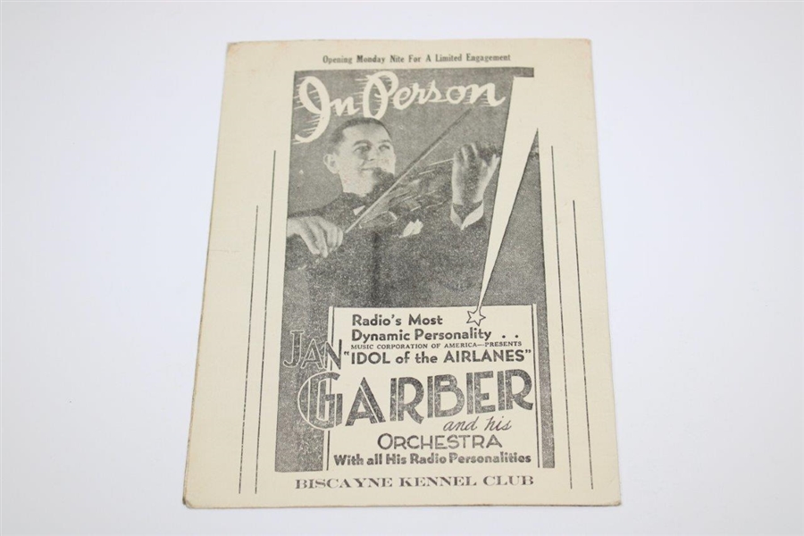 1937 International 4-Ball Tournament at Miami Country Club Official Program 