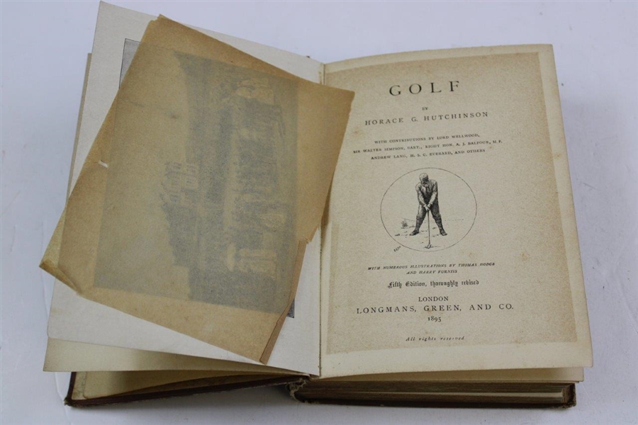 1895 'The Badminton Library of Sports and Pastimes' by Horace G. Hutchinson