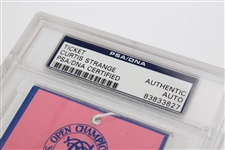 Champion Curtis Strange Signed 1988 US Open at Brookline Ticket PSA #83833827
