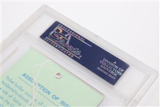Champion Curtis Strange Signed 1988 US Open at Brookline Ticket PSA #83833827