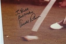 Arnold Palmer Signed Teeing off Oversize Photo JSA ALOA
