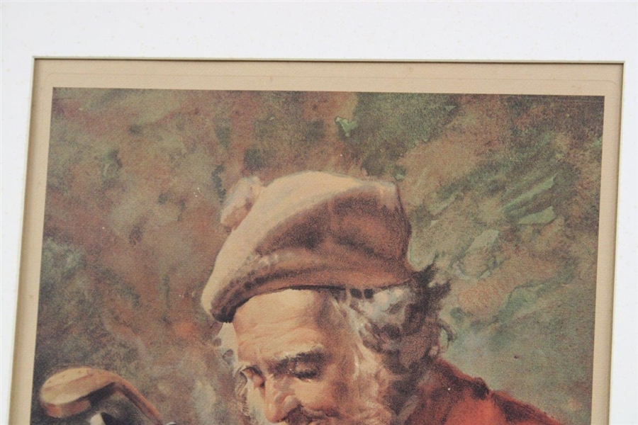 St. Andrews Caddie' Art Piece Framed