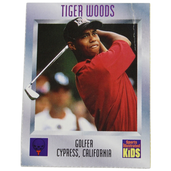 1996 Tiger Woods Sports Illustrated For Kids Card - Seldom Seen