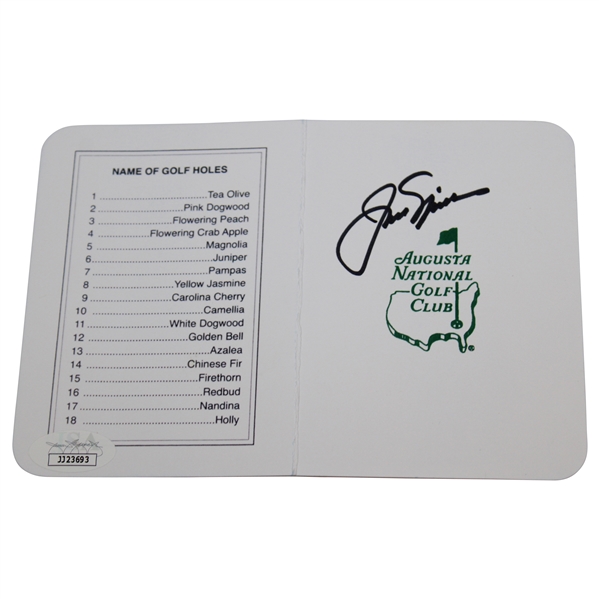 Jack Nicklaus Signed Augusta National Golf Club Scorecard JSA #JJ23693