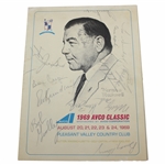 Player, Boros, ChiChi, Barber & others Signed 1969 Avco Classic Pairing Sheet JSA ALOA