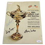 Nelson, Casper & OConnor Signed 1965 Ryder Cup at Royal Birkdale Program JSA #AI76731