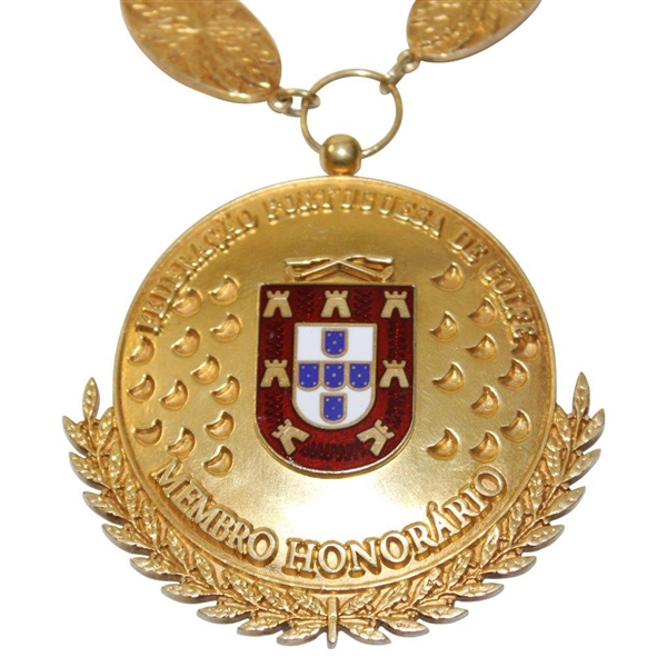 Portuguese Golf Association Medal of Honor Given to Jaime Ortiz-Patino - 1997 Ryder Cup