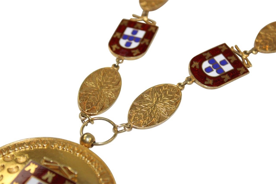 Portuguese Golf Association Medal of Honor Given to Jaime Ortiz-Patino - 1997 Ryder Cup