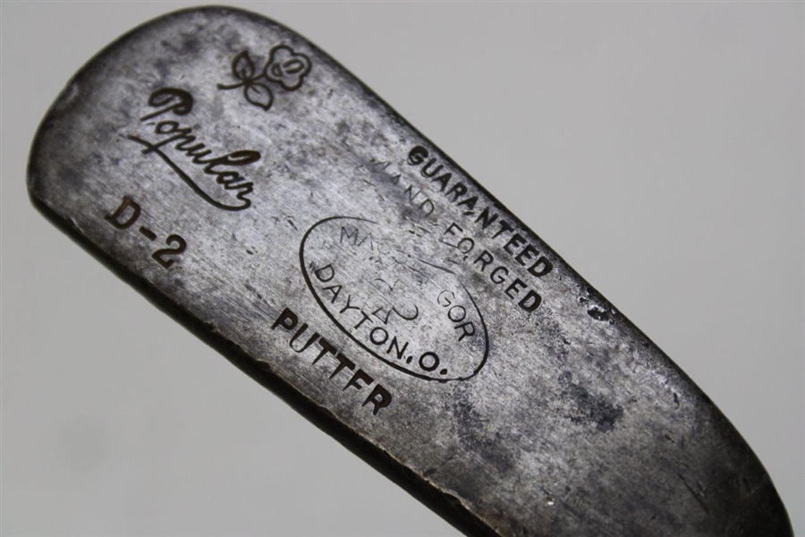 MacGregor Dayton, Oh. Guaranteed Hand Forged Popular D-2 Putter w/Shaft Stamp
