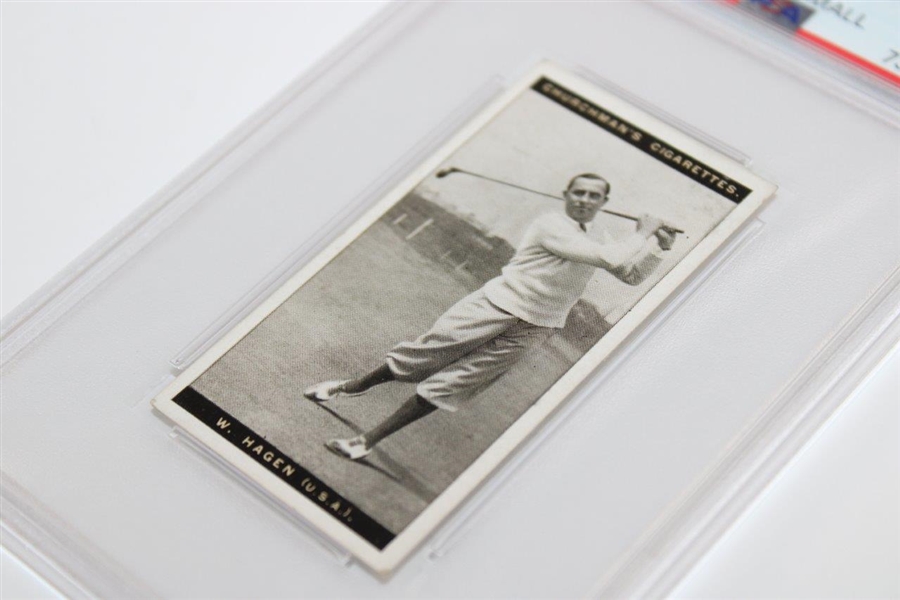 1927 Walter Hagen WA & AC Churchman's Famous Golfers Small Card #13 PSA VG-EX 4 #73024398