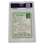 1981 Jack Nicklaus Donruss Golf Card #13 PSA NM-MT 8 #70834564