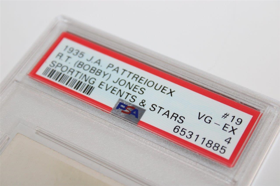 1935 Bobby Jones J.A. Pattreiouex Sporting Events & Stars Card #19 PSA VG-EX 4 #65311885