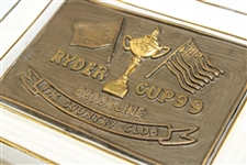 1999 Ryder Cup at Brookline The Country Club Porcelain Playing Cards Holder by Artist Bill Waugh