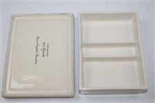 1999 Ryder Cup at Brookline The Country Club Porcelain Playing Cards Holder by Artist Bill Waugh