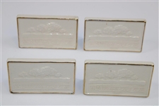 Four (4) 1997 Ryder Cup at Valderrama GC Porcelain Table Place Holders by Artist Bill Waugh