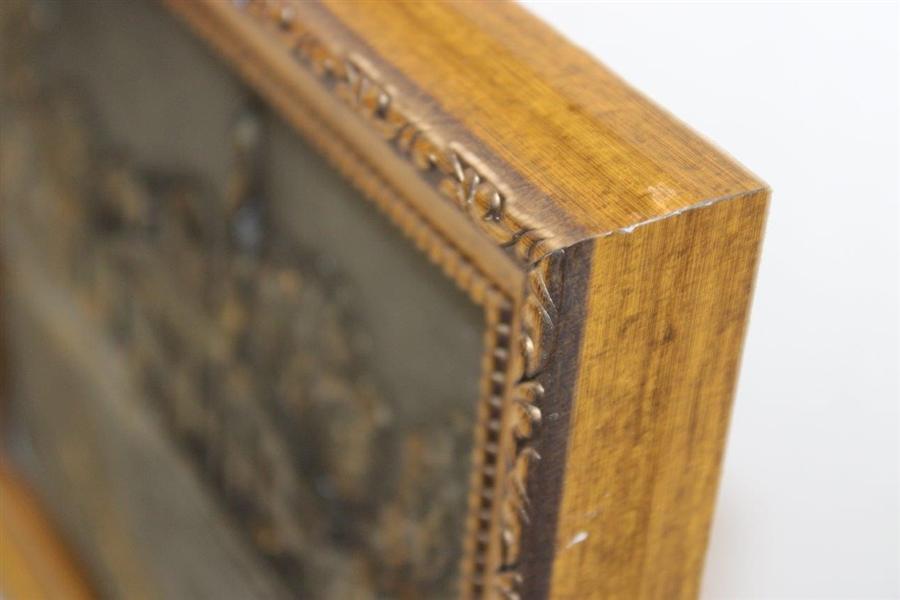 Augusta National Clubhouse AP No. 3 Resin Bronze '1934-1984' by Artist Bill Waugh - Framed
