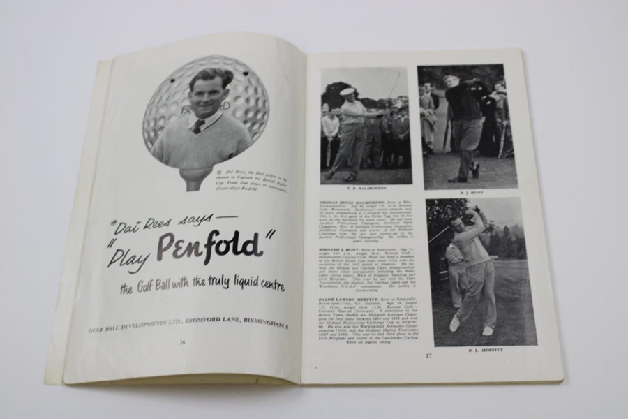 1961 Ryder Cup at Royal Lytham & St. Annes Golf Club official Program - USA 14 1/2-9 1/2