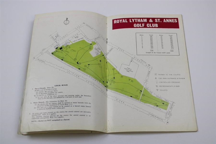 1961 Ryder Cup at Royal Lytham & St. Annes Golf Club official Program - USA 14 1/2-9 1/2